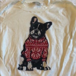Loft Sweater with Bulldog